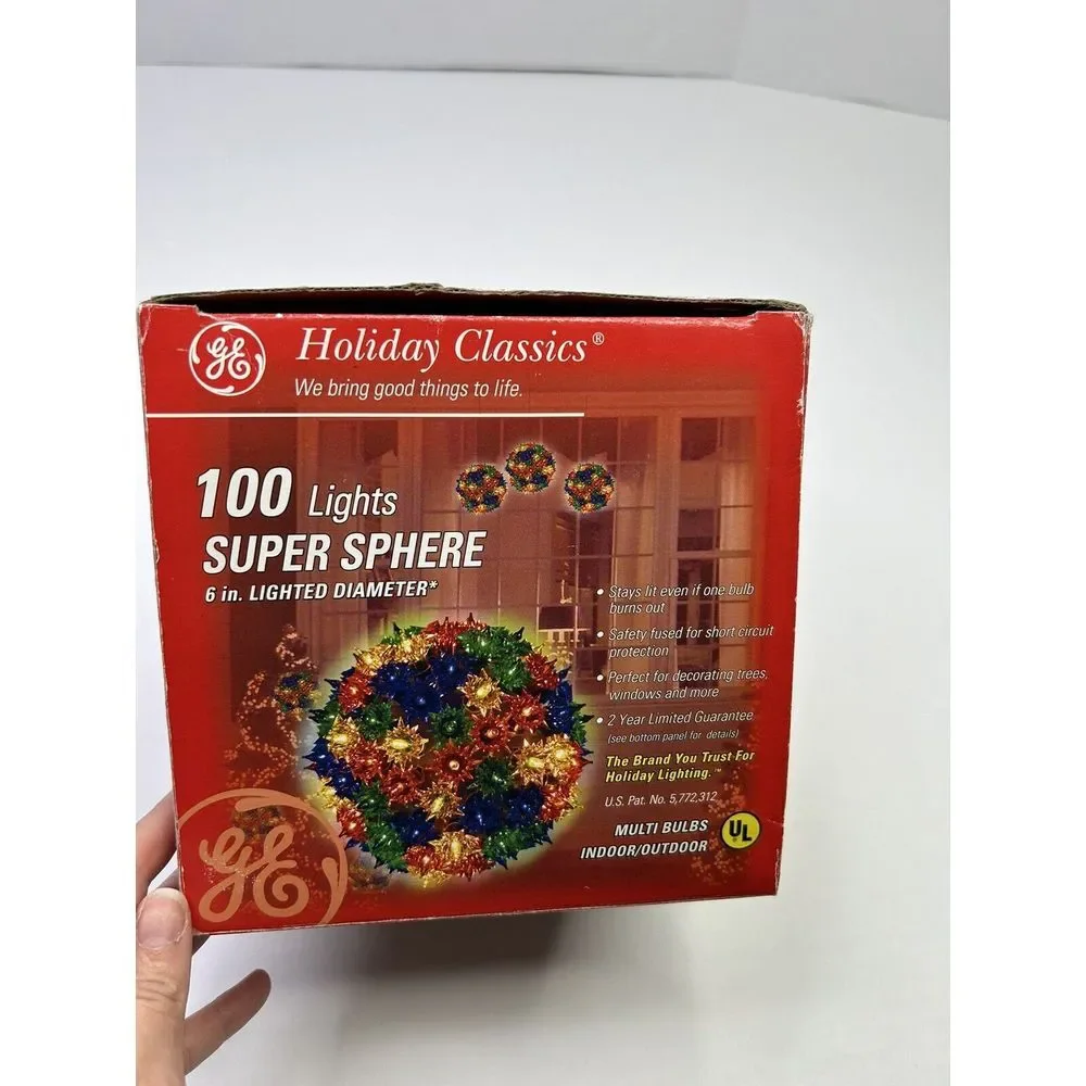 GE Holiday Classics Multi-Color Super Sphere 100 Christmas Lights 6